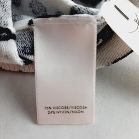 Ann Taylor Womens Cardigan Sweater Size XS Black White Button Front Knit - Picture 5 of 7